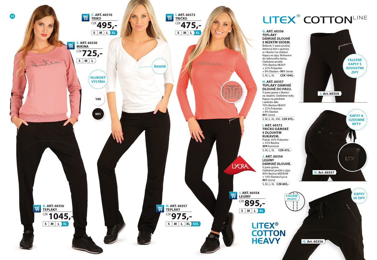 LITEX elastické kalhoty 2025 [strana 35] - katalog LITEX